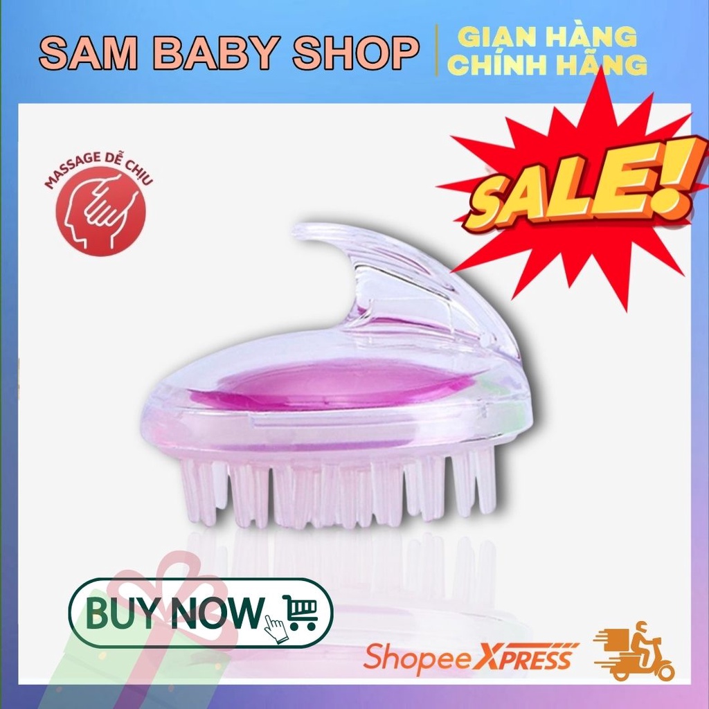 Lược Gội Đầu, Massage Đầu Thư Giãn Giúp Làm Sach Da Đầu, Tẩy Tế Bào Khi Gội Đầu