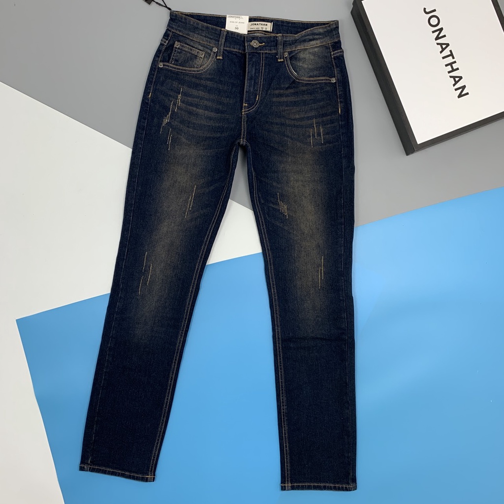 Quần jean nam xanh đen ánh tím JONATHAN QJ024 vải denim cao cấp co dãn nhẹ 4 chiều, form chuẩn đẹp, trẻ trung, hottrend