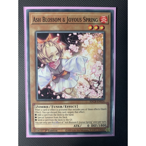 Thẻ bài Yugioh: Ash Blossom & Joyous Spring  - SDCB-EN014 - Common



