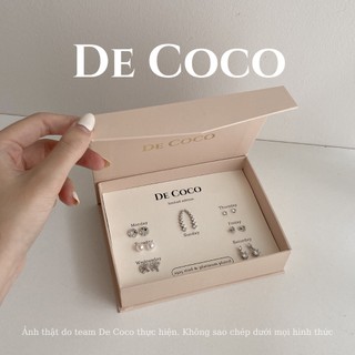 Set khuyên tai 7 ngày DECOCO ACC ACC (kèm hộp trang sức cao cấp) DECOCO ACC ACCESSORIES