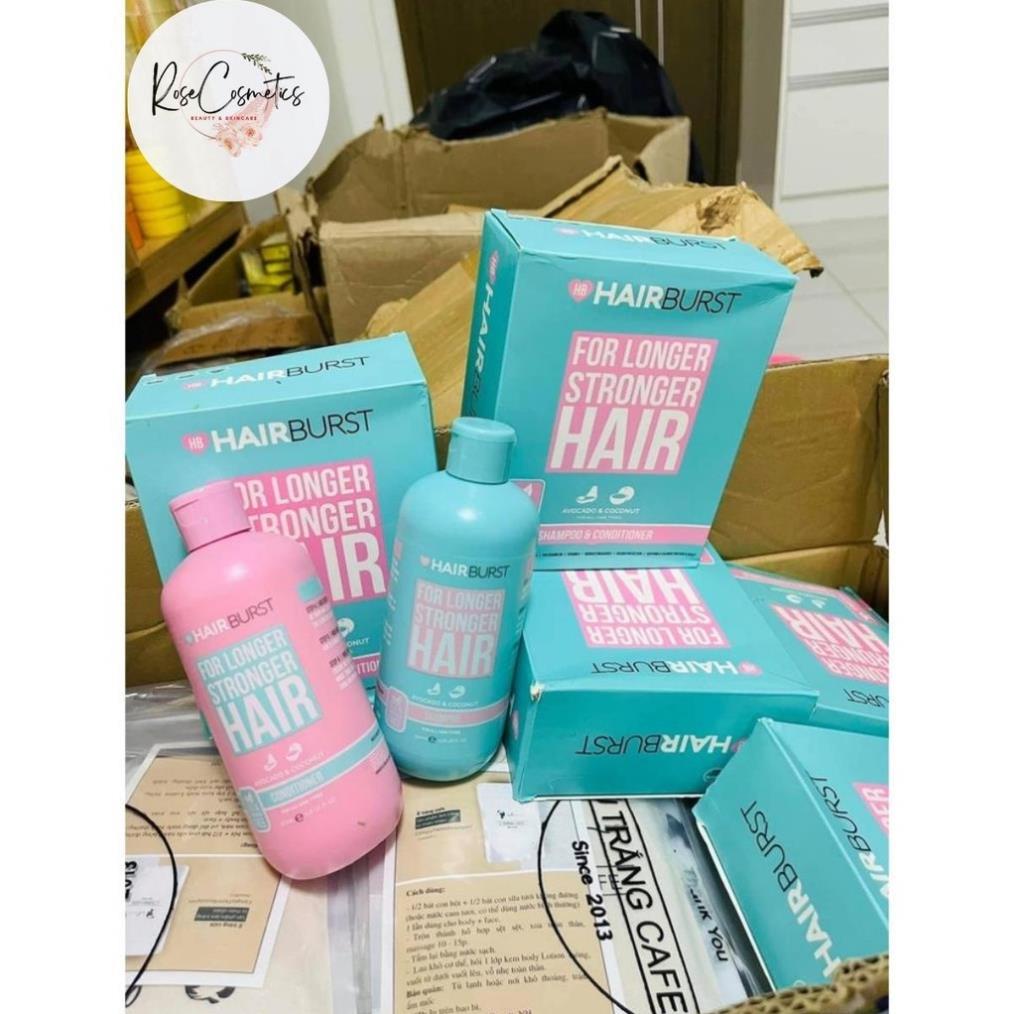 Combo Cặp Dầu Gội Xả HairBurst Chăm Sóc, Kích Thích Mọc Tóc Giúp Tóc Chắc Khỏe 350ML Chính Hãng - Sue.Cosmetics