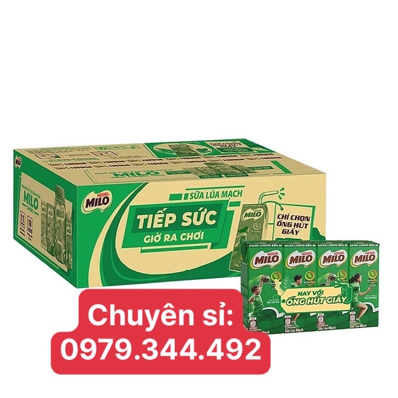 DATE MỚI- Sữa Milo hộp Có Đường 180ml (48h/ thung)