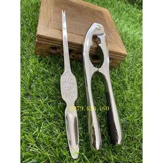 Kìm Kẹp Càng Cua Ghẹ,Kẹp Quả Óc Chó Cầm Đằm Tay Chắc Chắn,Tặng 1 Dụng Cụ Chòi Thịt - Loại Cao Cấp