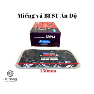 Miếng vá vỏ, vá lốp xe tải, xe oto, máy cày bố kẽm BEST (CRP 14) 150x80mm, dùng để vá HÔNG
