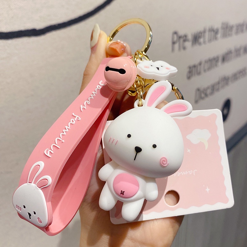 Móc Khóa Hình Gia Đình Động Vật Xinh Xắn Sáng Tạo