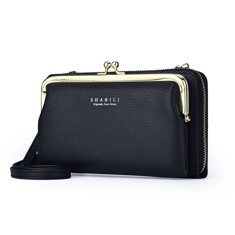 IELGY Túi Đeo Chéo Đựng Điện Thoại Có Khóa Kéo Phong Cách retro Hàn Quốc