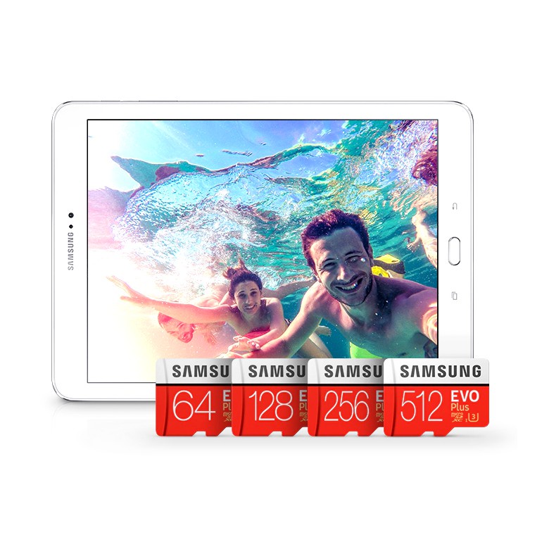 Thẻ Nhớ Samsung Evo Plus 32GB / 64GB / 128GB / 256GB / 512GB Micro SDXC C10 U3 Micro SD Class10 TF