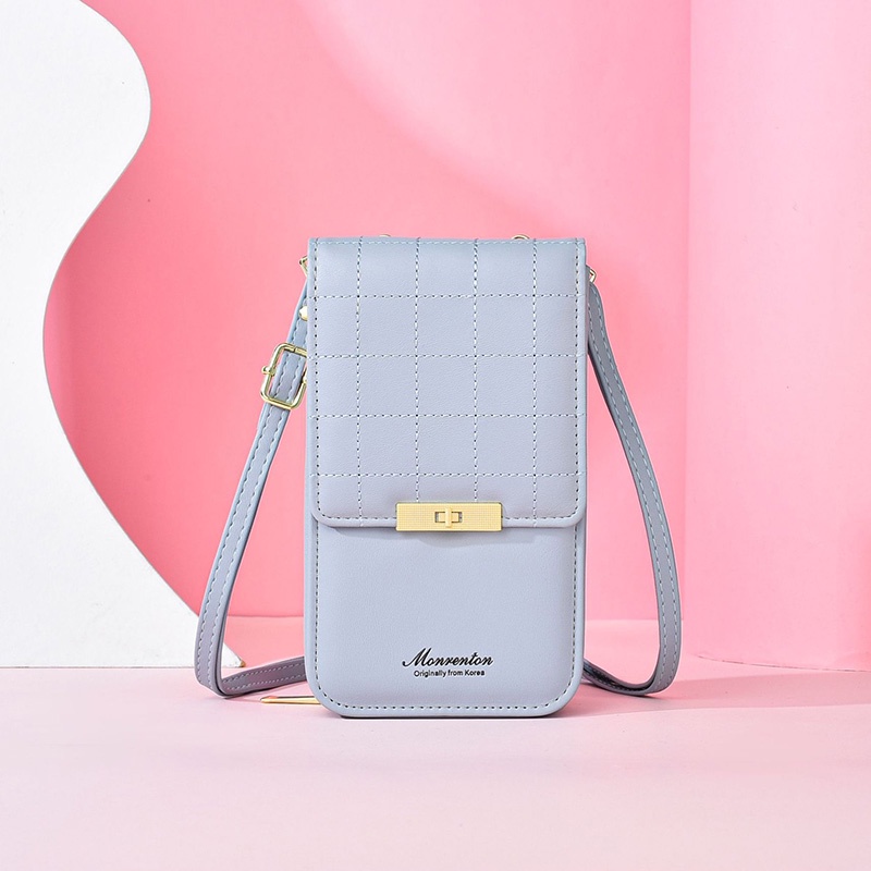 Ielgy Túi Đeo Chéo Đựng Điện Thoại Đa Năng niche Màu Xanh Dương Cho Nữ