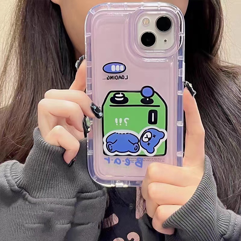 Ốp Điện Thoại Silicon TPU Mềm Trong Suốt Họa Tiết Động Vật Dễ Thương Cho IPhone 14 13 12 11 Pro XS Max X XR 8 7 6S Plus