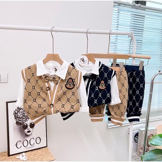 Bộ quần áo huy hiệu 3 chi tiết cho bé trai