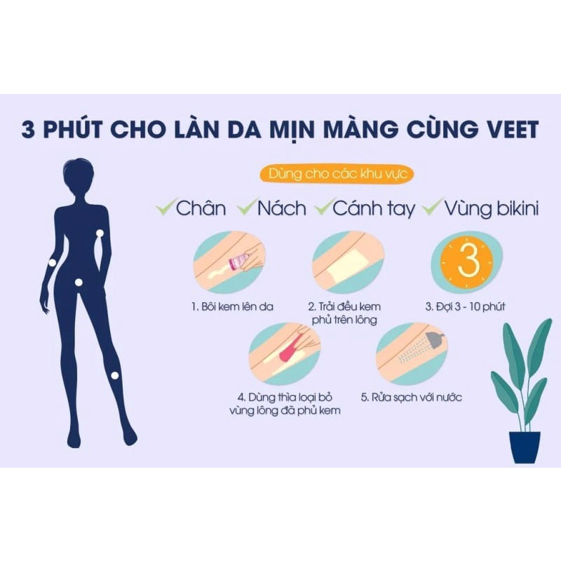 Kem Tẩy Lông Veet Cho Da Thường