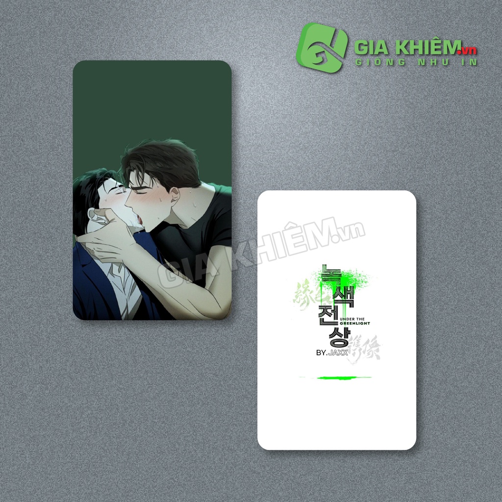 Card bo góc giấy truyện UNDER THE GREEN LIGHT