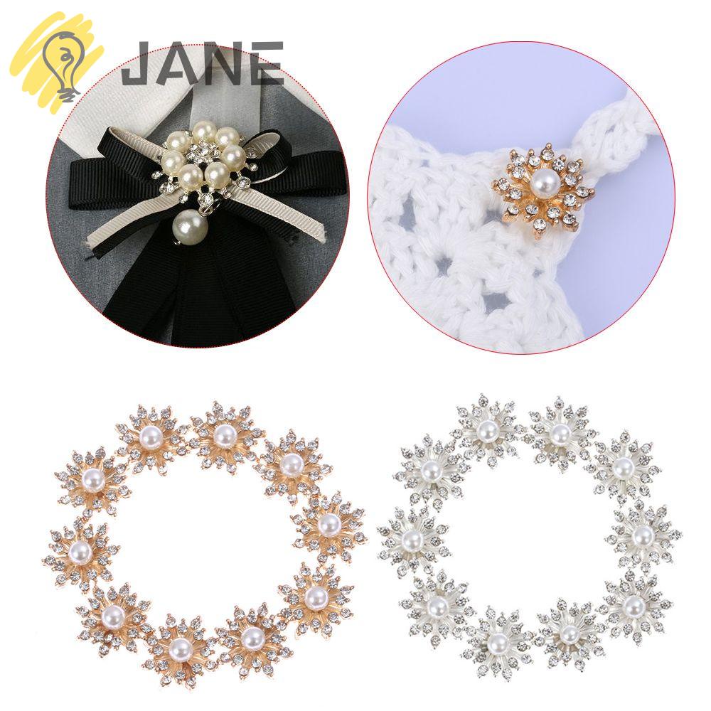 Set 10 cúc áo hình hoa tuyết 16mm đa dụng chất lượng cao