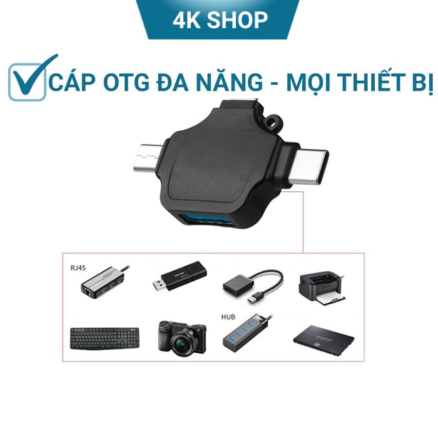 Cáp OTG Type-c sang USB Micro USB 3.0 đa năng nhiều thiết bị