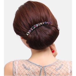 1 cài tóc nữ 7 răng đính hạt xinh lấp lánh dễ thương