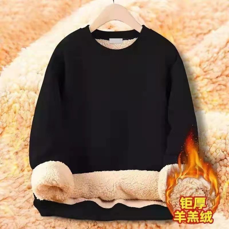 Áo nỉ sweater lót lông cừu siêu ấm, đại hàn nam nữ