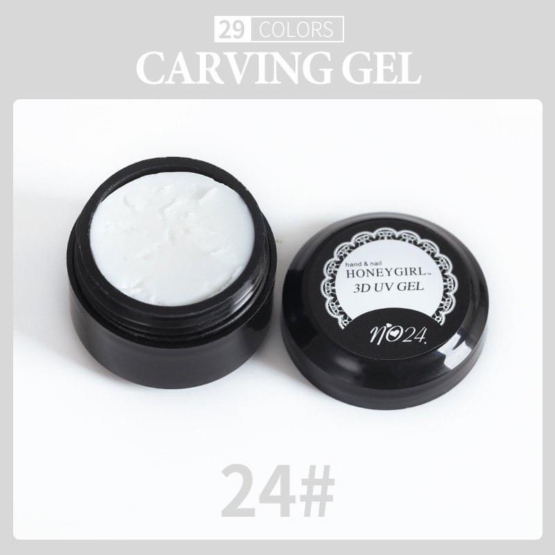 Gel nặn hoa thú nổi 3D Trắng Xanh lá Đỏ Đen