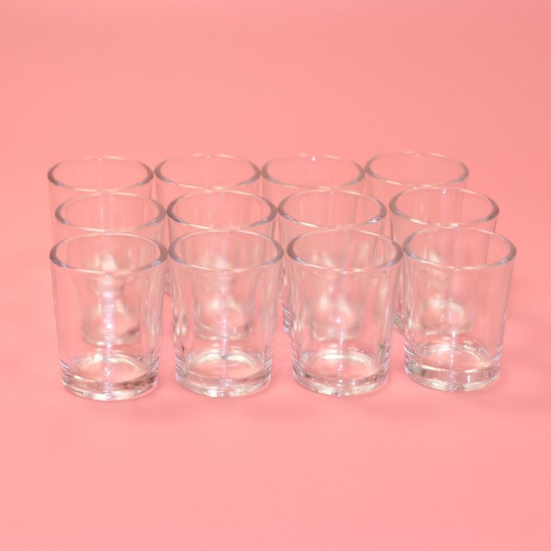 Một Lố 12 Ly/ Cốc đổ đựng nến thuỷ tinh trang trí TẶNG KÈM Dây tim chất lượng - 9293store