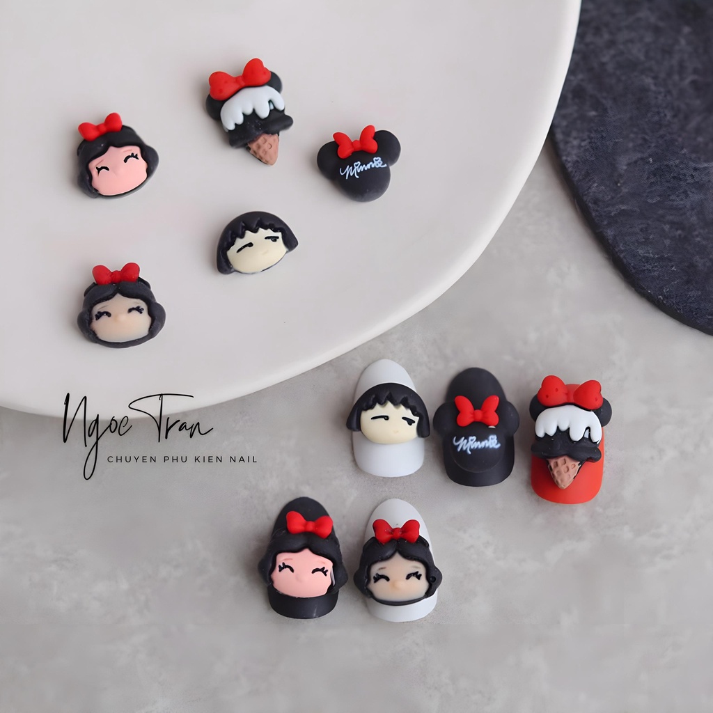 Charm Thú Hoạt Hình Sanrio Trang Trí Móng Hàn Quốc