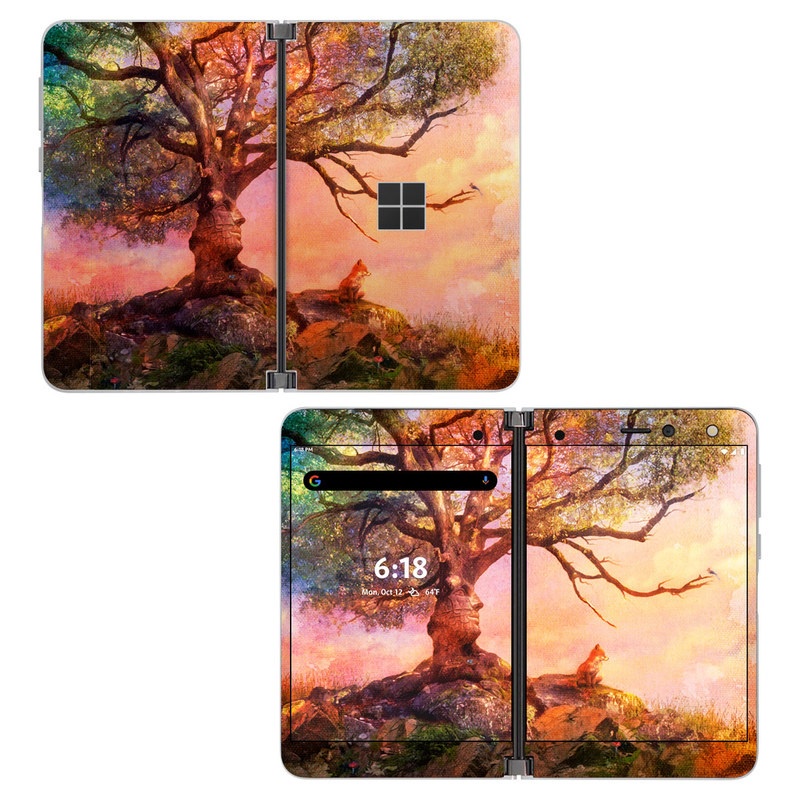 Skin decal dán Surface Duo mẫu Fox Sunset (đã cắt sẵn, dễ dán)