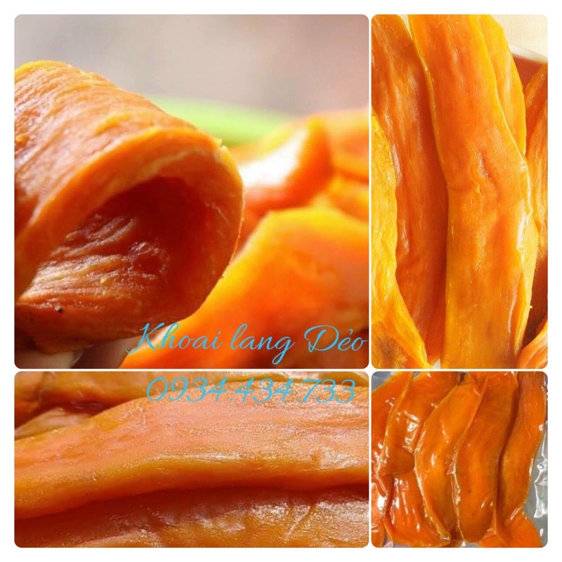 1KG Khoai Lang Mật (nguyên củ ) Sấy Dẻo
