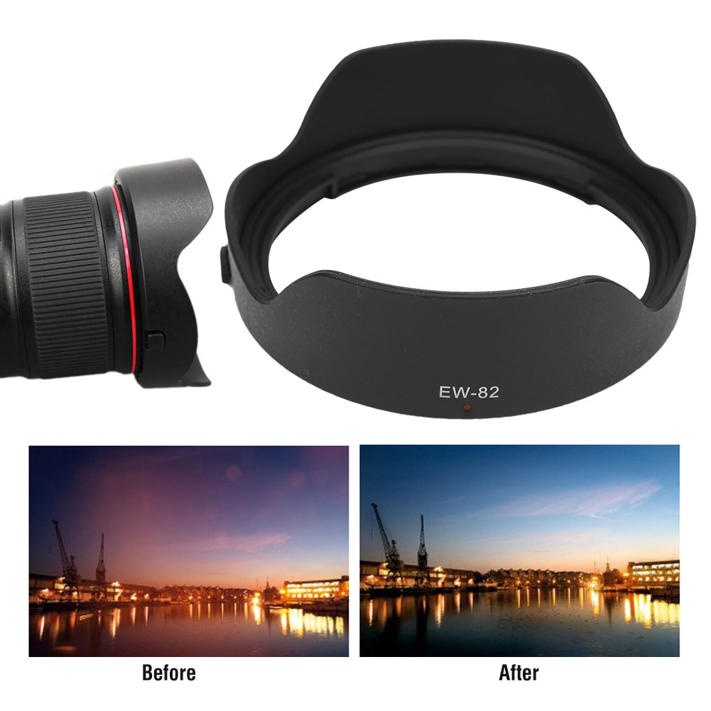 Hàng Hot Loa che nắng bằng nhựa EW-82 chất lượng cao di động cho ống kính máy ảnh Canon 16-35mm F4L IS USM washington057 Hàng giao ngay