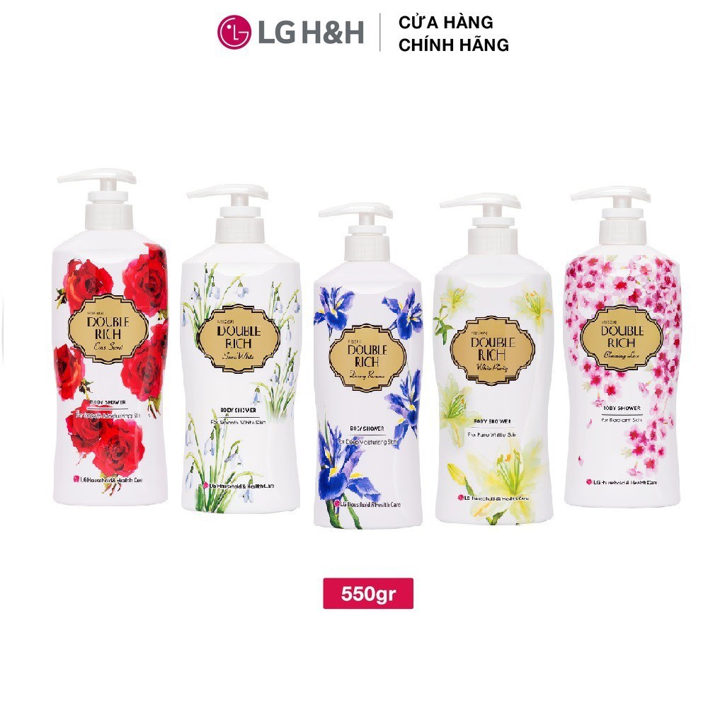 Sữa Tắm Double Rich Dưỡng Ẩm Hương Hoa Các Loại 550g