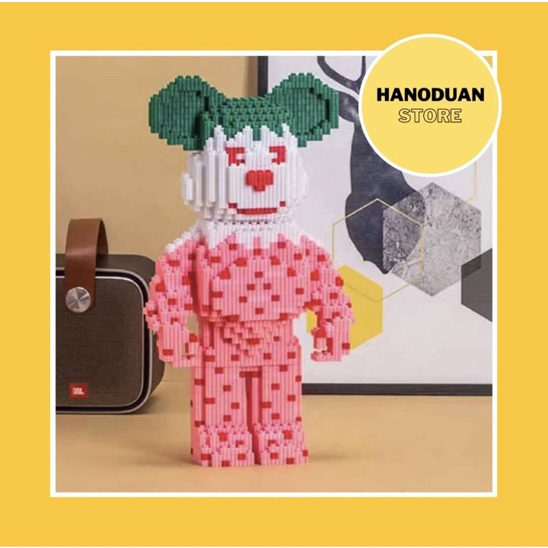 [Hàng Có Sẵn] Đồ Chơi Xếp Hình - Lắp Ráp Bearbrick Chú Hề (tặng búa lắp ráp)