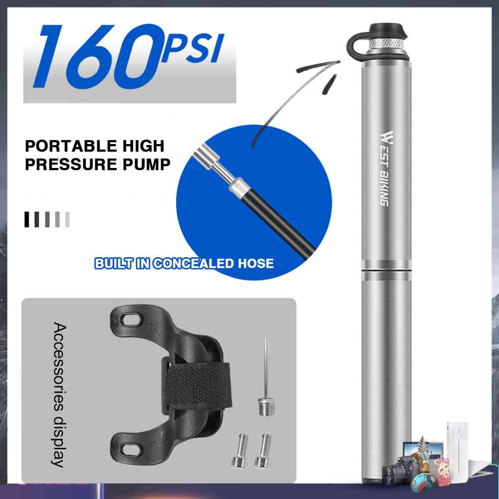 Ống Bơm Xe Đạp Mini 160PSI MTB Chất Lượng Cao