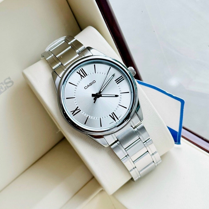 Đồng hồ nam dây thép Casio MTP V005D 7B5