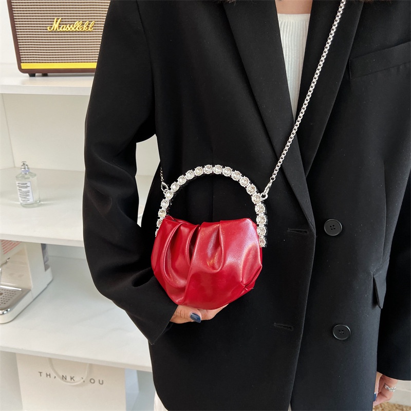 Túi Đeo Vai mini Kết Cấu Cao Cấp Có Dây Xích Thời Trang Cho Nữ