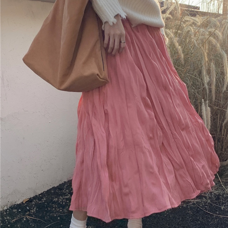 Chân váy NZN dáng chữ A lưng cao phong cách Hàn Quốc thời trang thu đông