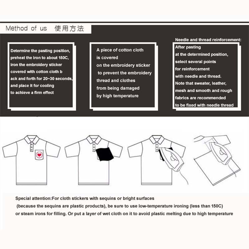 Sticker Ủi Thêu Hình Mặt Cười 5CM