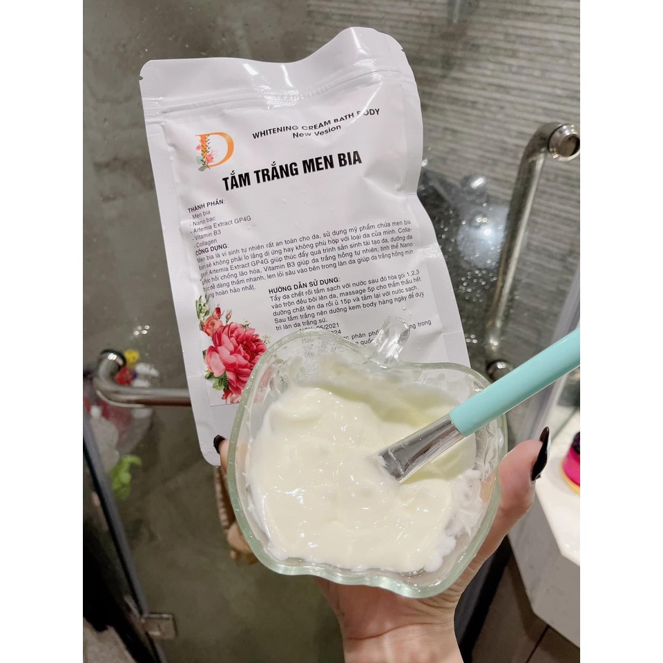TẮM TRẮNG MEN BIA CHUYÊN DỤNG TẠI SPA (ủ trắng)