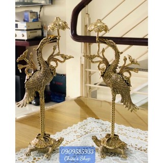 CẶP HẠC ĐỒNG CAO 29cm