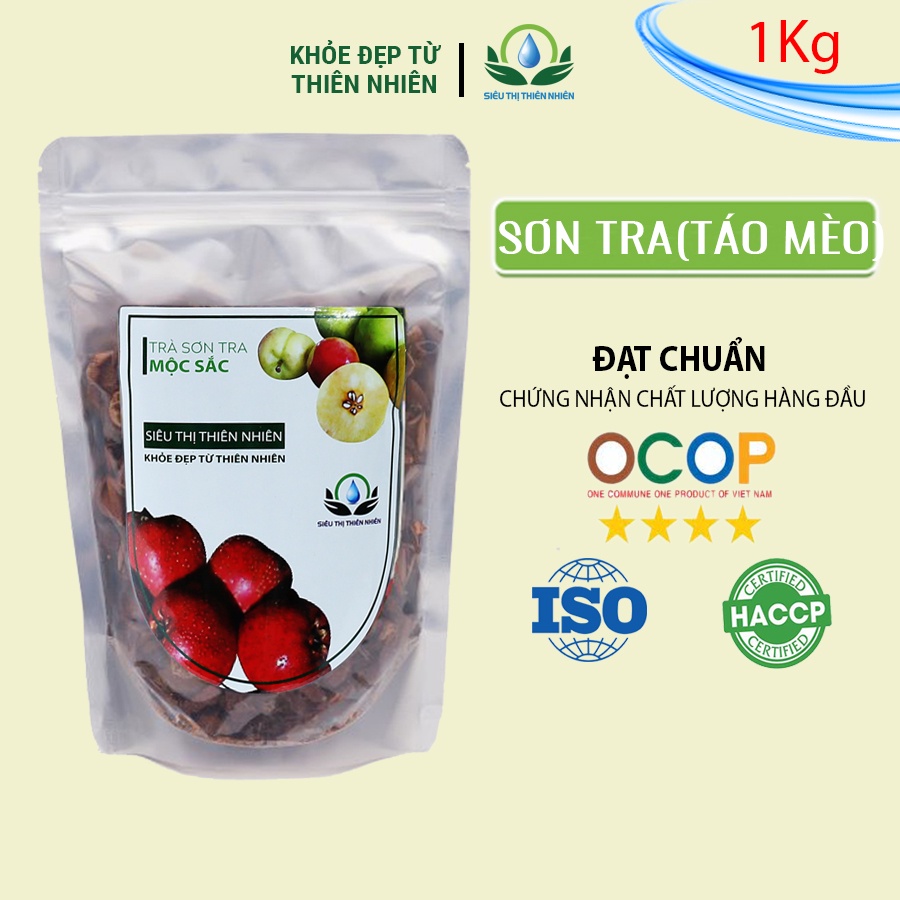 Trà sơn tra ( táo mèo) sấy khô Mộc Sắc gói 1kg