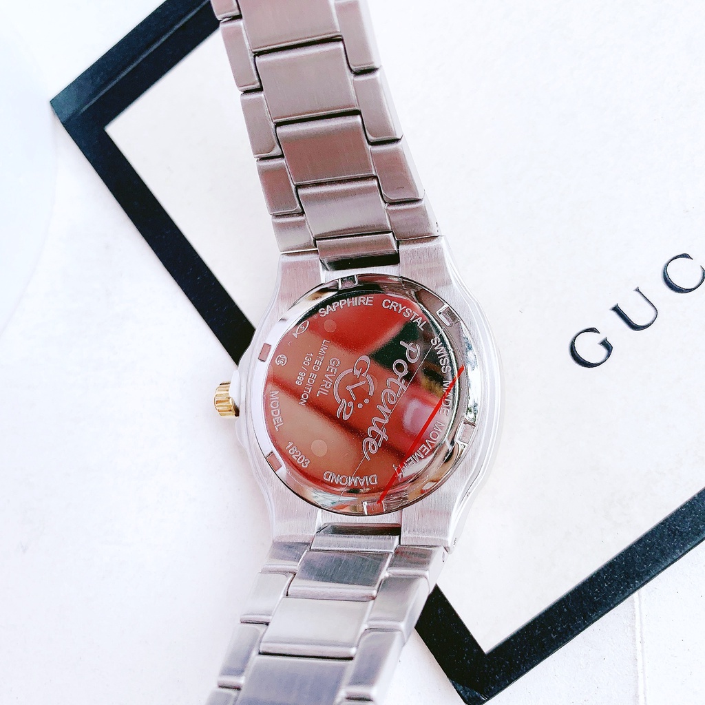 Đồng hồ nữ dây thép GV2 By Gevril Potente Diamond 18203