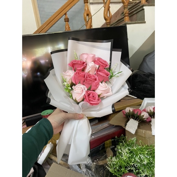 Bó hoa sáp 11 bông mẫu mới