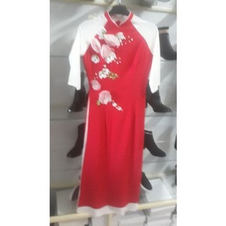 Áo dài lụa qc