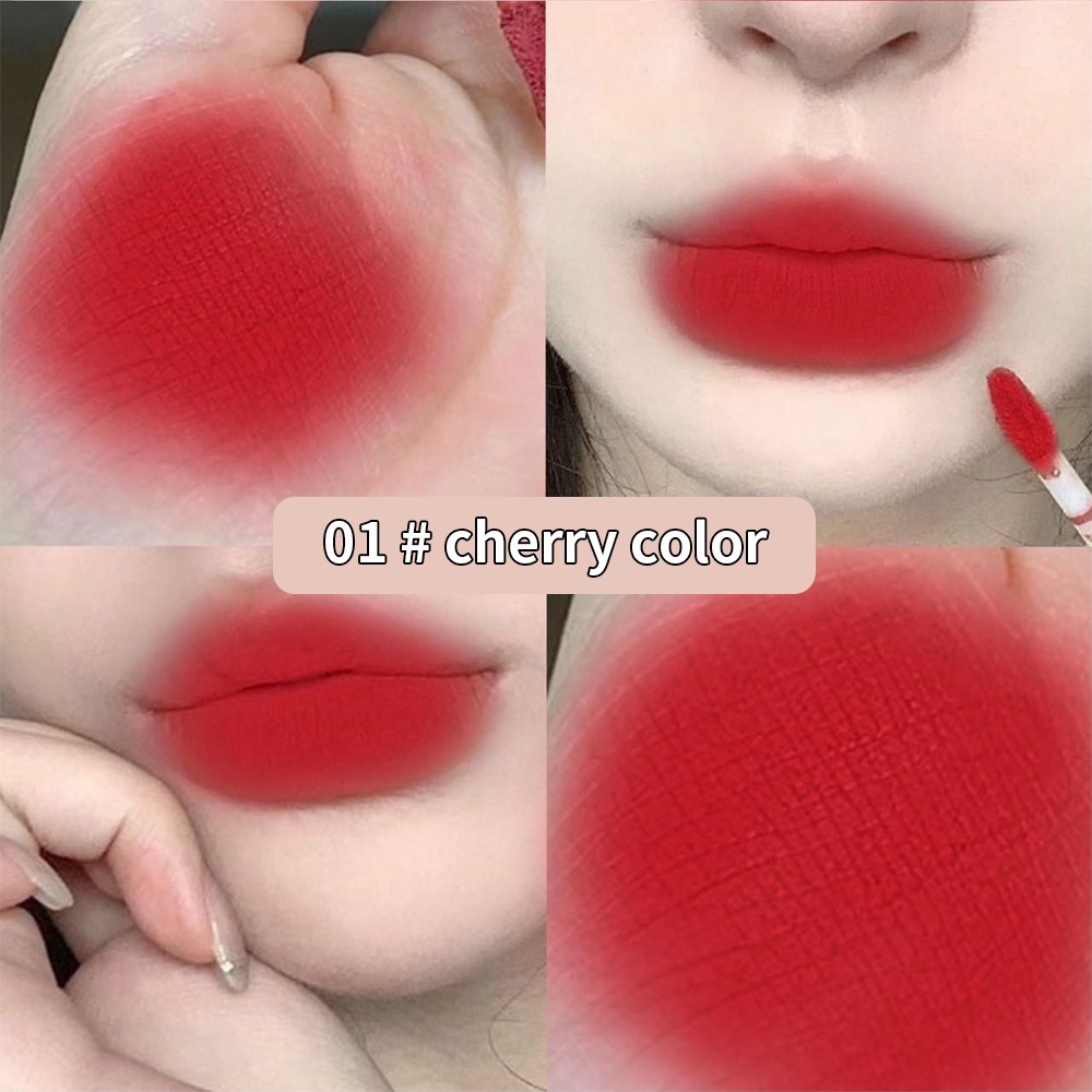 Bộ 6 Son Môi Màu Nhung Lì Lâu Trôi Không Thấm Nước Không Dính Cốc