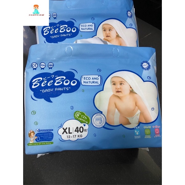Bỉm quần/Tã bỉm BeeBoo Nội Địa Nhật S56/M50/M46/L42/XL40/XXL38