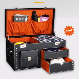 Thùng đựng đồ ô tô, hộp đựng đồ ô tô khoá số, hộp da nhiều ngăn loại dán dính tháo lắp được