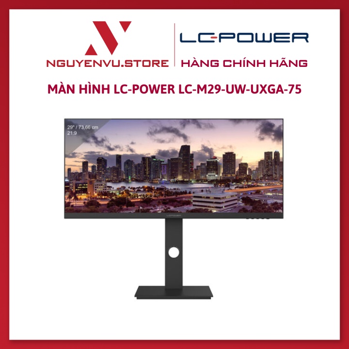 Màn hình Ultrawide LC-Power LC-M29-UW-UXGA-75 29 Inch (WFHD/IPS/75Hz/7ms/HDMI+DP+USBC+Audio/Freesync) - Hàng chính hãng