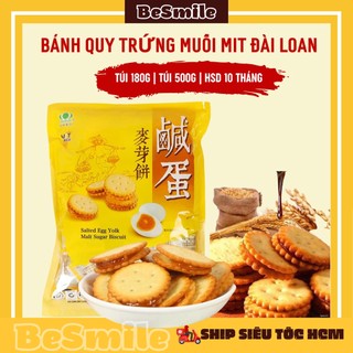 Bánh quy kẹp trứng muối mit hàng chuẩn đài loan bịch 500g besmile