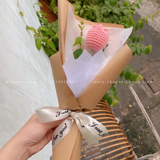 Bó hoa tulip bằng len làm quà tặng sinh nhật, kỉ niệm/ quà tặng bạn gái