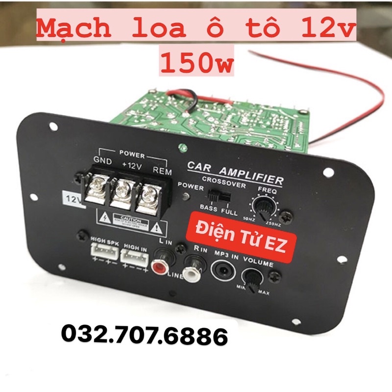 Mạch loa Sub 2 chế độ full âm thanh và tách âm bass siêu trầm 12V - 150W