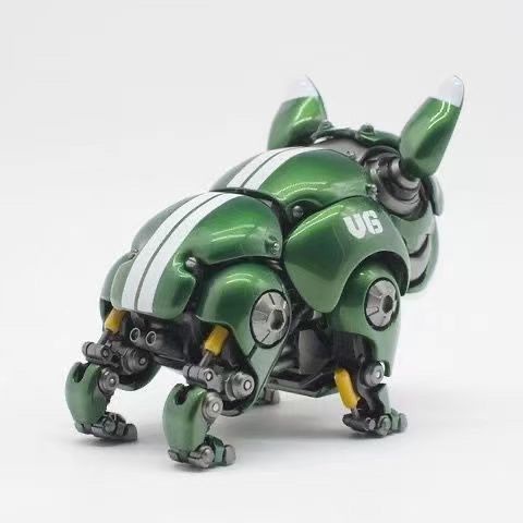 HWJ Mô Hình Chó Bull Hợp Kim Dễ Thương Có Thể Di Chuyển Được Phong Cách Pháp Chiến Đấu