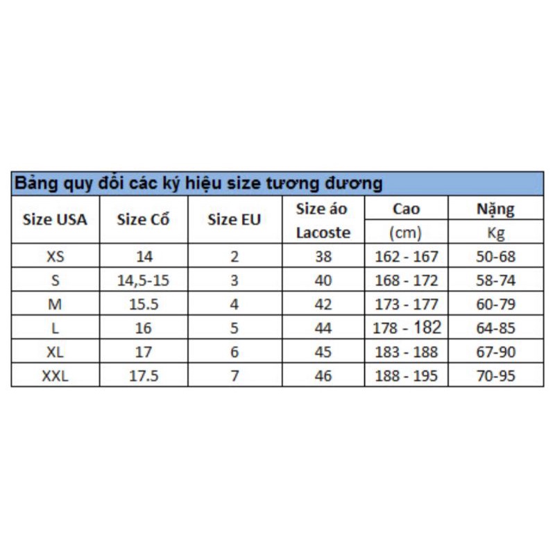 Bộ gió nam lacoste