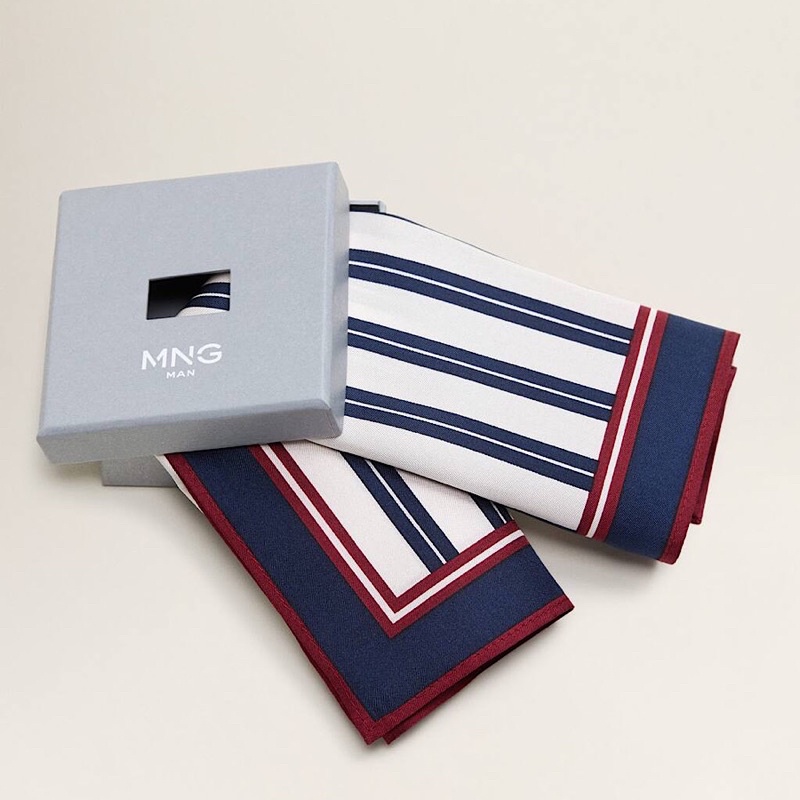 Khăn Cầm Tay Vuông Cho Nam Mango