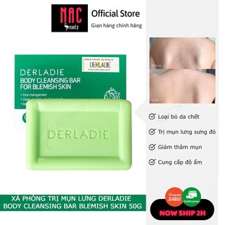 Xà Phòng Derladie - Xà Bông Cục Giảm Mụn Lưng Cơ Thể Derladie Body Cleansing Bar Blemish Skin 50gr